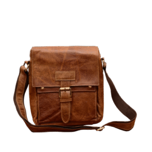 heritage leather messenger bag